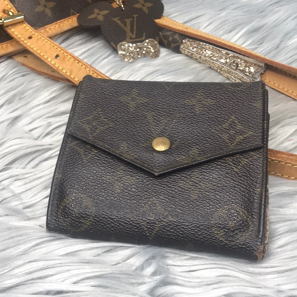 AUTH Louis Vuitton Elise Wallet AN0961